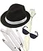Cp 20S Gangster Pimp Mobster Moll Costume Hat Tie Braces