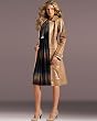 Convertible leather coat