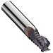 Niagara Cutter AR330 Carbide Square Nose End Mills, Inch, TiAlN Finish, Roughing Cut, 30 Degree Helix, For Use With Aluminum, Non-Ferrous Metals