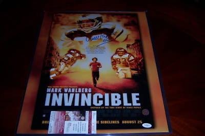 Vince Papale Signed Photo - Jsa coa 16x20 - Autographed NFL Photos