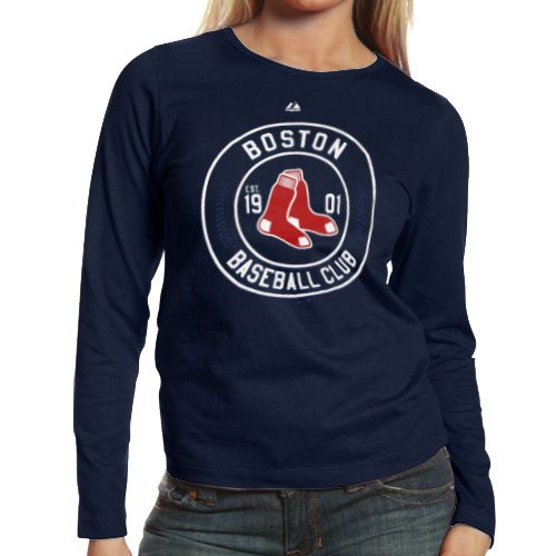 Boston Red Sox Women's Navy Pro Sports Long Sleeve T-Shirt