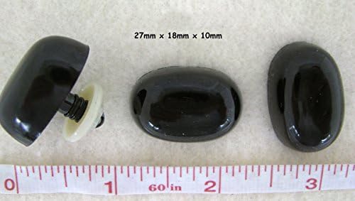 bangdan Oval Plastic Safety Noses, Buttons, Eyes, Teddy Bear, 27mm black 12 pcs (ship from usa)