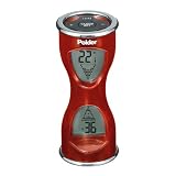 Polder Digital Hourglass Kitchen Timer, Red