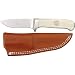 Canal Street Knives 1476 Cutlery D'Holder Drop Point Hunter Knife with Smooth White Bone Handles