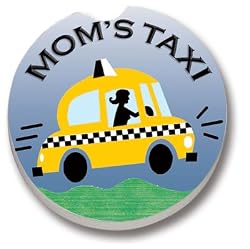 Moms Taxi Car Coasters - 2 Pack