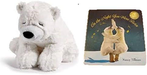 Demdaco Nancy Tillman On The Night You Were Born Board Book and Polar Bear Plush Set