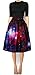 Alaroo Women's Printed Pleated Flared Midi Skirt
