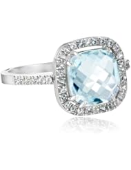 Kalan by Suzanne Kalan Blue Topaz Cushion-Cut Ring