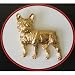 Jewelry : French Bulldog Gold Pin
