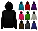 Womens Plain Colour Pullover Hoodie