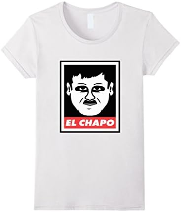 El Chapo T-shirt - Female Large - White