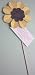 Plantable 3D Flower Pick - Gold and Brown
