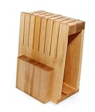 JK Adams 11-1/2-Inch by 9-Inch Wood Universal Knife Block