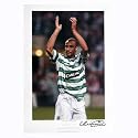 Henrik Larsson Signed Celtic Print - Farewell To Paradise