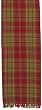 Durable Hand Woven 100% Cotton Plaid Table Runners 12x72 Inches Set of Two