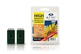 Jet Tec replacement cartridges for Lexmark 10N0016 black Lightfast Ink x 2 Multipack