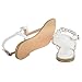SheSole Womens Gladiator Flat Sandals Pu Leather Wedding Pearls Rhinestone Cute Comfortable Shoes