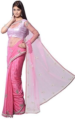 Aarti Saree Women's Hand Embroider Designer Party Wear Lehanga Pink Free Size
