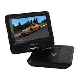 Premier AV SB-D807 7-inch Multiregion Swivel Portable DVD Player with USB and Card Slot