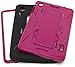 One Touch Pop 7 Case, Bastex Heavy Duty Hybrid Kickstand Tablet Case - Soft Outer Black Silicone Cover Hard Inner Pink Kickstand Case for Alcatel One Touch Pop 7 p310a 7