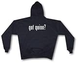 got quinn? Logo Men's Hoodie Sweat Shirt Small thru 4XL