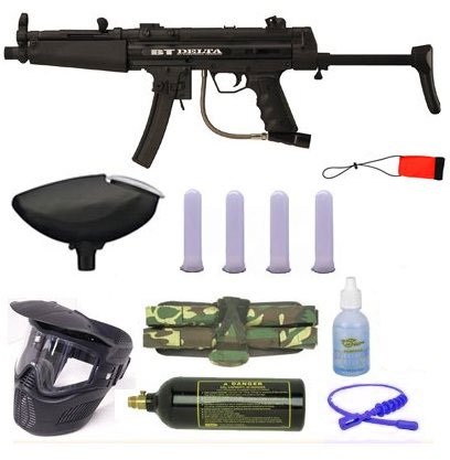 BT Delta Silver Paintball Gun Package