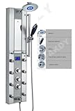 IMAGE OF Akdy Aluminum Thermostatic Shower Panel AzV62318 Rain Style Massage System