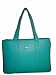 WOMEN'S BAEKGAARD LAPTOP COMPUTER TOTE BAG (TURQUOISE/AZALEA)