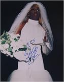 Dennis Rodman - Wedding Dress - Autographed 16x20 Photograph with Mrs. Dennis Rodman Inscription