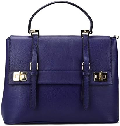 Fatteen Cat Women's Leather Office Handbags Business Handbags (Blue)