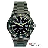Smith & Wesson Tritium Commander Black Stainless Steel Watch - SWW-357-BSS