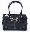 AUTHENTIC COACH HAMPTONS LEATHER CARRYALL F 13084 - Black