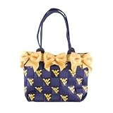 Large Bow Bucket Purse - West Virginia Mountaineers NCAA College Athletics