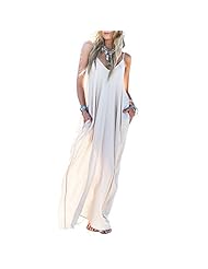 Sexy Cotton Sleeveless Vintage Maxi Dress 