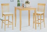 Review AtHomeMart  / 3pcs Maple Wood Finish Kitchen Bar Table w/2 Stools Complete Set
