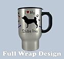 Shiba Inu Love Stainless Steel Travel Mug