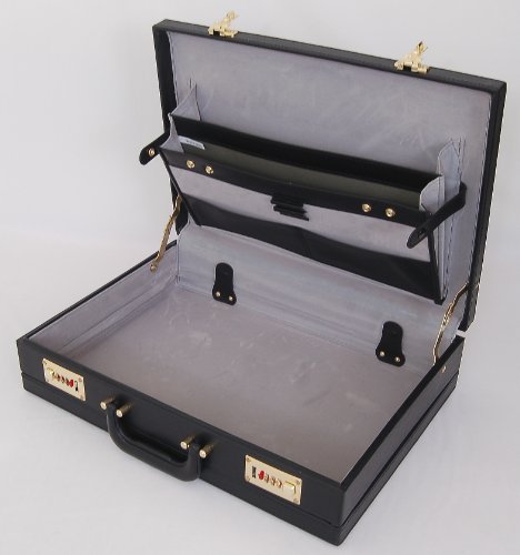 Deluxe Executive-Style Buisness Attache Case - Black