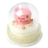 メッセージローズ (Preserved Rose) ローズドーム S1~情熱のラブジャック アトミック~ピンク 【バースデイストーン☆11月】【Happy Birthday】 22250