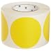 Brady 4" Diameter, B-933 Vinyl Tape, Yellow Vinyl Aisle Marking Dots (Pack Of 500)