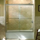 KOHLER K-702200-G54-MX Fluence Frameless Bypass Bath Door, Matte Nickel