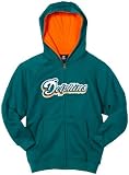 NFL Unisex Infant/Toddler Miami Dolphins Sportsman Zip Ft Fleece Hoodie - R14C4Q10 (Aqua, 2T)