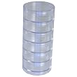 Storage Stackable Round Clear Containers 6 For Crafts Beads Small Items Organizer
