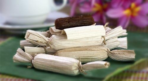 2 packs of Thai Native Durian Paste, wrapped with Betel leaf from natural, 140g