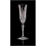 Crystal Set of Six Champagne Flutes