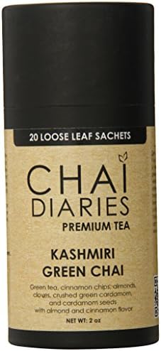 Chai Diaries Kashmiri Green Chai, 20 Count (Pack of 6)
