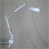 Grandrich ML-236+5 WHT Fluorescent Swing Arm Magnifier Lamp Kit in White with a 5 Diopter Lens
