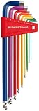 PB Swiss PB 212 LHC-10RB 9 Piece Hex & Ball Long Color Set