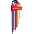 PB Swiss Tool Hex & Ball Long Color 9 Piece Set p/n PB 212 LHC-10RB Sizes: 1.5, 2, 2.5, 3, 4, 5, 6, 8, 10