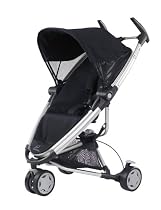 Quinny 72905780 Zapp Xtra Travelsystem mit Liegeposition inklusive Einkaufskorb, Sonnenverdeck, Regenverdeck, Sonnenschirmclip und Adapter für die Babyschale, rocking black