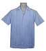 Men's Guayabera Shirt - Cool Mexican, Cuban Wedding and Cigar Clothing, Blue